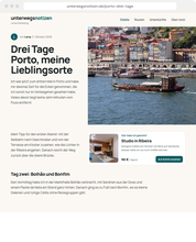 Desktop-Beispiel Travel & Experiences